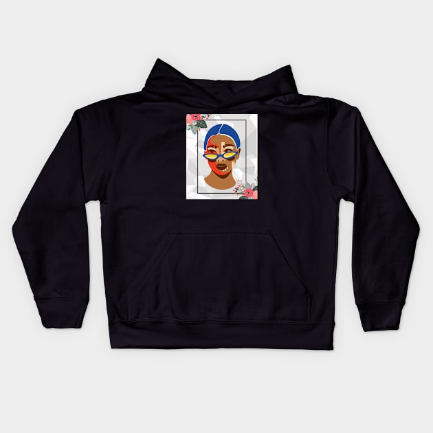 Lady In Colors Kids Hoodie by After Daylight Project